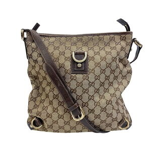 Gucci GG Canvas Shoulder Bag brown